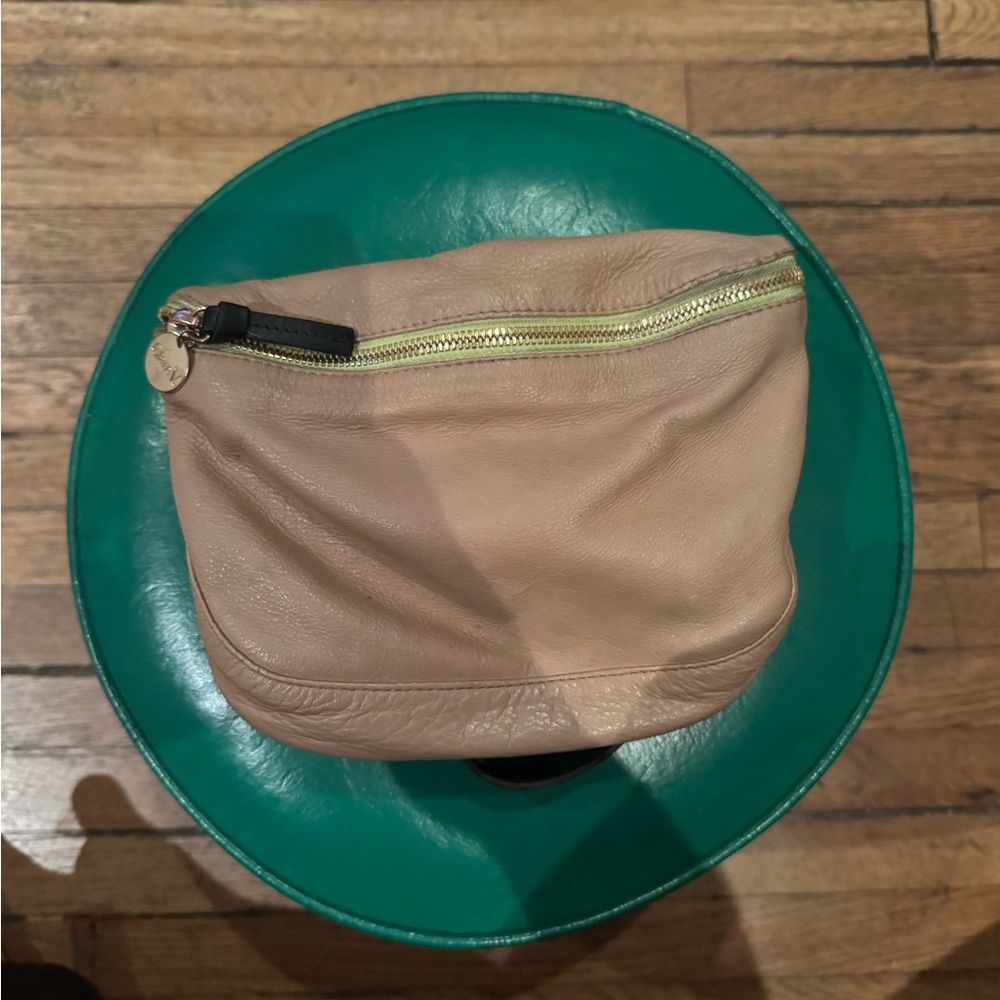 Clare V taupe fanny pack